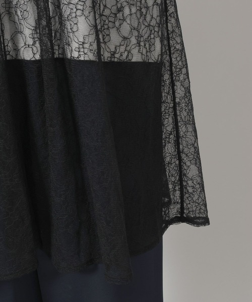 LAKOLE（ラコレ）の「刺繍レースミニワンピース / 663174（ワンピース・レディース・オフホワイト/ブラック・FREE）」の10枚目の写真