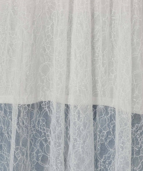 LAKOLE（ラコレ）の「刺繍レースミニワンピース / 663174（ワンピース・レディース・オフホワイト/ブラック・FREE）」の11枚目の写真
