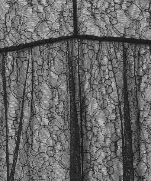 LAKOLE（ラコレ）の「刺繍レースミニワンピース / 663174（ワンピース・レディース・オフホワイト/ブラック・FREE）」の12枚目の写真