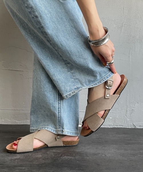 PLAKTON（プラクトン）の「【WEB先行予約】[PLAKTON/プラクトン] 別注 バックベルトサンダル（サンダル・レディース・ブラック/ベージュ・38/37/36）」の9枚目の写真