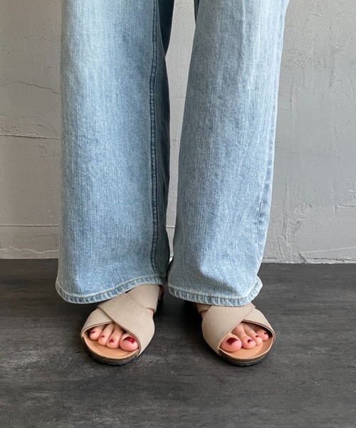 PLAKTON（プラクトン）の「【WEB先行予約】[PLAKTON/プラクトン] 別注 バックベルトサンダル（サンダル・レディース・ブラック/ベージュ・38/37/36）」の10枚目の写真