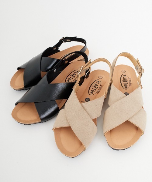 PLAKTON（プラクトン）の「【WEB先行予約】[PLAKTON/プラクトン] 別注 バックベルトサンダル（サンダル・レディース・ブラック/ベージュ・38/37/36）」の16枚目の写真