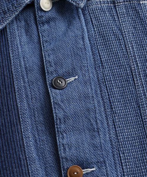 FDMTL（ファンダメンタル）の「FDMTL/ファンダメンタル/JK31U COVERALL JACKET 3YR WASH（カバーオール・メンズ・インディゴブルー・4/3/2）」の2枚目の写真