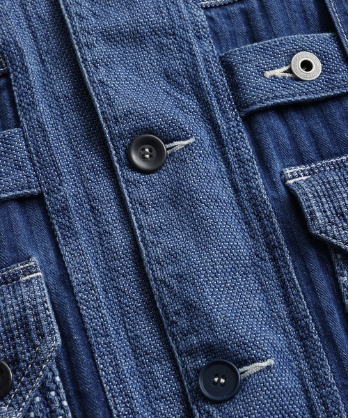 FDMTL（ファンダメンタル）の「FDMTL/ファンダメンタル/JK31U COVERALL JACKET 3YR WASH（カバーオール・メンズ・インディゴブルー・4/3/2）」の3枚目の写真