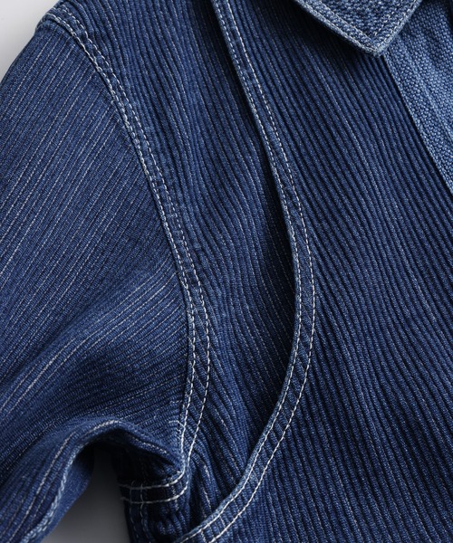 FDMTL（ファンダメンタル）の「FDMTL/ファンダメンタル/JK31U COVERALL JACKET 3YR WASH（カバーオール・メンズ・インディゴブルー・4/3/2）」の5枚目の写真