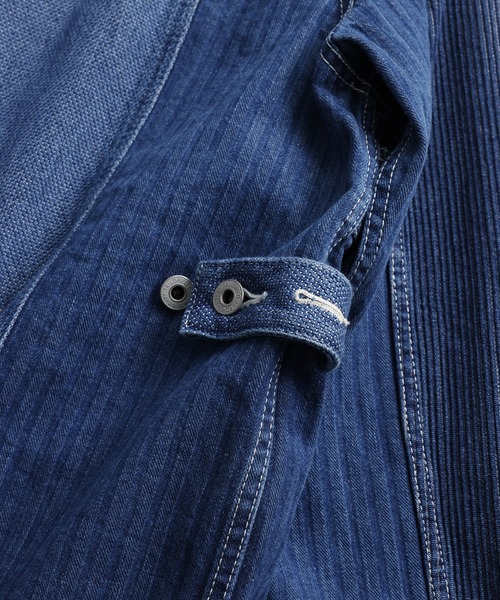 FDMTL（ファンダメンタル）の「FDMTL/ファンダメンタル/JK31U COVERALL JACKET 3YR WASH（カバーオール・メンズ・インディゴブルー・4/3/2）」の6枚目の写真