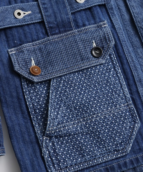 FDMTL（ファンダメンタル）の「FDMTL/ファンダメンタル/JK31U COVERALL JACKET 3YR WASH（カバーオール・メンズ・インディゴブルー・4/3/2）」の7枚目の写真