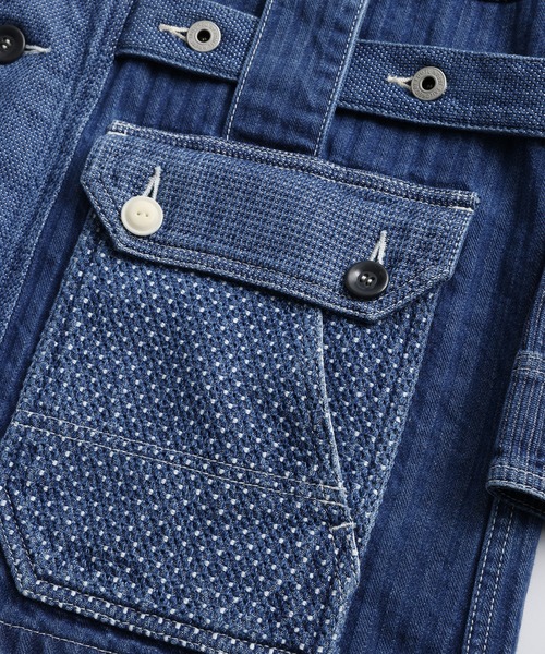 FDMTL（ファンダメンタル）の「FDMTL/ファンダメンタル/JK31U COVERALL JACKET 3YR WASH（カバーオール・メンズ・インディゴブルー・4/3/2）」の9枚目の写真