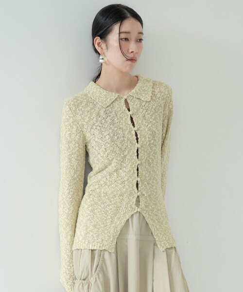 GALLEST（ギャレスト）の「ブークレポロニット（ニット/セーター・レディース・ライトグレー系8/ライトグリーン系/ベージュ系その他7・38）」の3枚目の写真