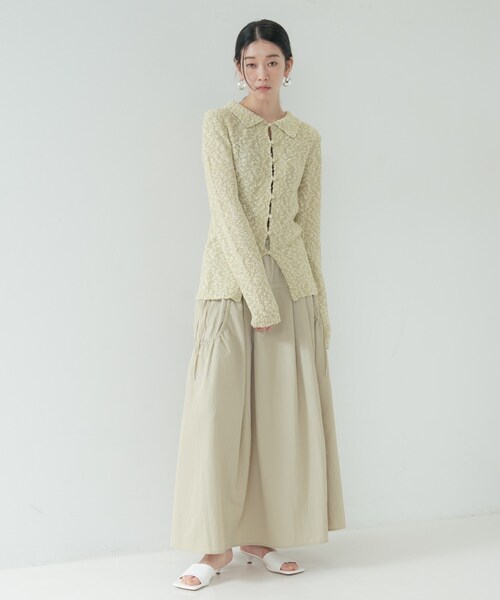 GALLEST（ギャレスト）の「ブークレポロニット（ニット/セーター・レディース・ライトグレー系8/ライトグリーン系/ベージュ系その他7・38）」の15枚目の写真