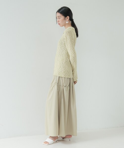 GALLEST（ギャレスト）の「ブークレポロニット（ニット/セーター・レディース・ライトグレー系8/ライトグリーン系/ベージュ系その他7・38）」の16枚目の写真