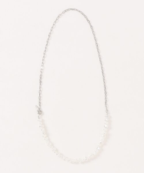 Scrap Book(スクラップブック)の「【Sea’ds mara】Pearl linked chain necklace(ネックレス・レディース・シルバー/ゴールド・FREE)」の2枚目の写真