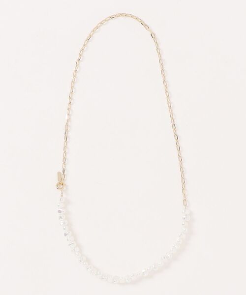 Scrap Book(スクラップブック)の「【Sea’ds mara】Pearl linked chain necklace(ネックレス・レディース・シルバー/ゴールド・FREE)」の1枚目の写真