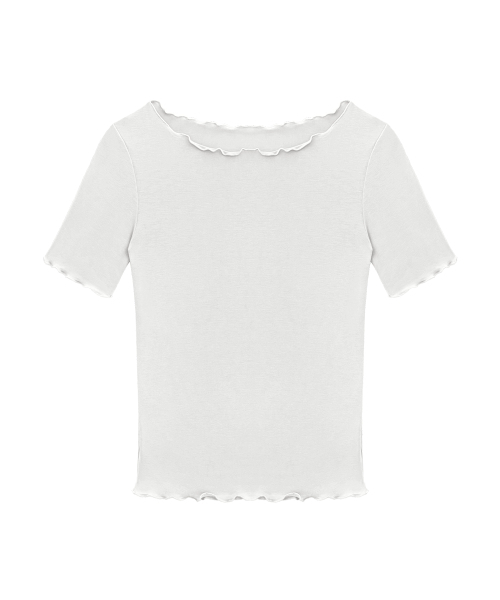 DEVIWEAR（デヴィウェア）の「女性 ヨガウェア DEVI-T0061-ホワイト ピラティス スリム 半袖 ウェーブTシャツ（Tシャツ/カットソー・レディース・その他・FREE/LONG）」の18枚目の写真
