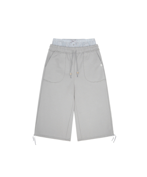 TUOMIO（トゥオミオ）の「DETACHABLE BERMUDA SWEATPANTS [GREY]（スウェットパンツ・レディース・その他・F）」の2枚目の写真