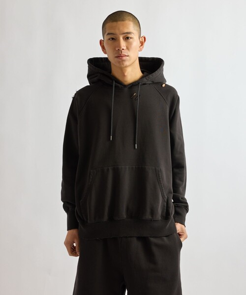 Saturdays NYC（サタデーズ ニューヨークシティ ）の「Warren Super Vintage Relaxed Hoodie（パーカー・メンズ・サックスブルー/スミクロ・XL/S/M/L）」の3枚目の写真
