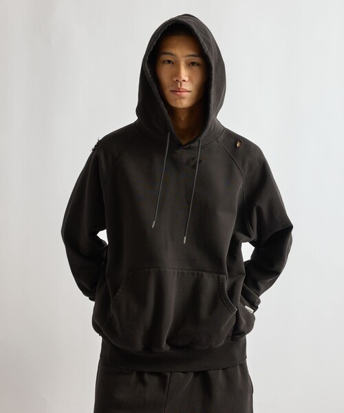 Saturdays NYC（サタデーズ ニューヨークシティ ）の「Warren Super Vintage Relaxed Hoodie（パーカー・メンズ・サックスブルー/スミクロ・XL/S/M/L）」の4枚目の写真