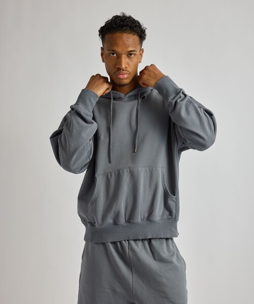 Saturdays NYC（サタデーズ ニューヨークシティ ）の「Warren Super Vintage Relaxed Hoodie（パーカー・メンズ・サックスブルー/スミクロ・XL/S/M/L）」の6枚目の写真