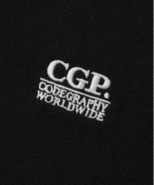 codegraphy（コードグラフィー）の「Square Logo Hooded Zip-up CBEBUTC030（パーカー・メンズ・ダークグレー/Black・LARGE/MEDIUM/SMALL）」の3枚目の写真