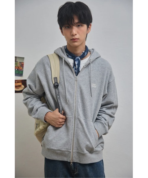 codegraphy（コードグラフィー）の「Square Logo Hooded Zip-up CBEBUTC030（パーカー・メンズ・ダークグレー/Black・LARGE/MEDIUM/SMALL）」の6枚目の写真
