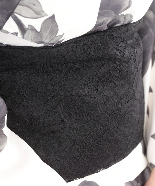 one after another NICE CLAUP（ワンアフターアナザーナイスクラップ）の「【1人で着られる】セパレート浴衣 / 浴衣+作り帯セット【接触冷感/吸水速乾】（浴衣・レディース・ホワイト系その他・FREE）」の13枚目の写真