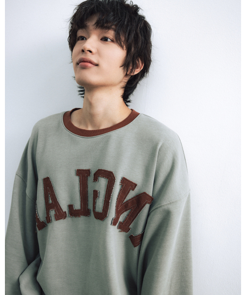 ANGLAN（アングラン）の「Palette Applique Sweat Shirt - Brown（スウェット・メンズ・その他・ONE SIZE）」の5枚目の写真