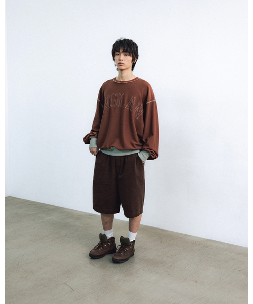 ANGLAN(アングラン)の「Palette Applique Sweat Shirt - Brown(スウェット・メンズ・その他・ONE SIZE)」の7枚目の写真