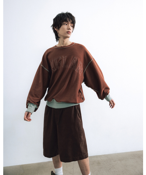 ANGLAN(アングラン)の「Palette Applique Sweat Shirt - Brown(スウェット・メンズ・その他・ONE SIZE)」の8枚目の写真