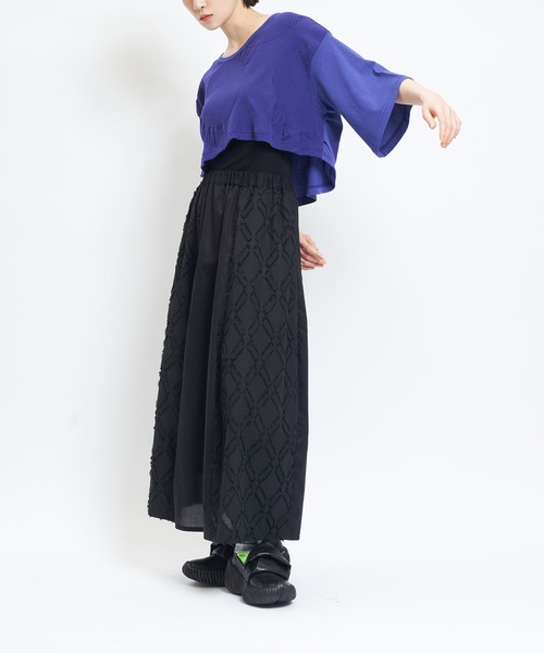 gomme(ゴム)の「リンクスドットJQ リンクスショートT(Tシャツ/カットソー・レディース・ブラック/ホワイト/パープル・MEDIUM)」の8枚目の写真