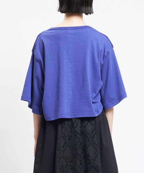 gomme(ゴム)の「リンクスドットJQ リンクスショートT(Tシャツ/カットソー・レディース・ブラック/ホワイト/パープル・MEDIUM)」の16枚目の写真