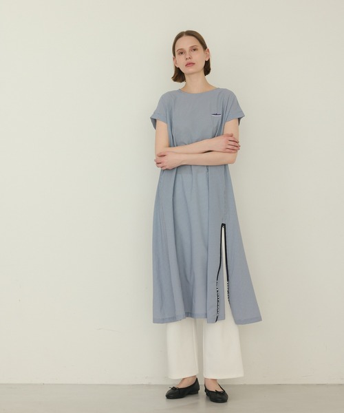 LA MARINE FRANCAISE（マリン フランセーズ）の「ジャージータックパンツ（その他パンツ・レディース・杢グレー/オフホワイト/ブラック・1/0）」の4枚目の写真