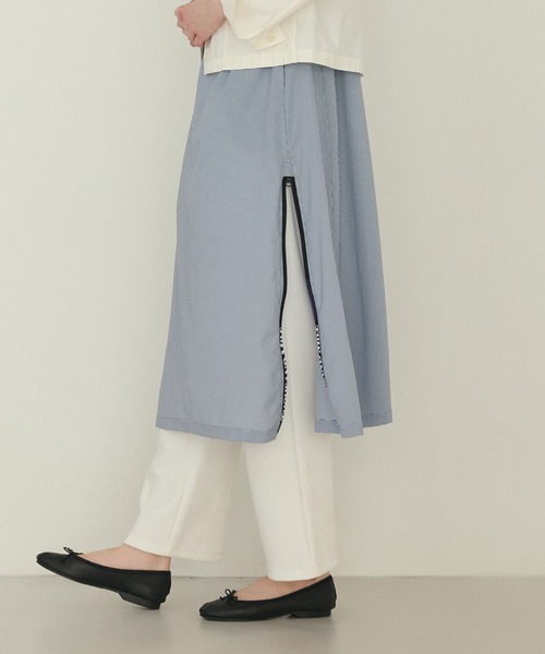 LA MARINE FRANCAISE（マリン フランセーズ）の「ジャージータックパンツ（その他パンツ・レディース・杢グレー/オフホワイト/ブラック・1/0）」の7枚目の写真