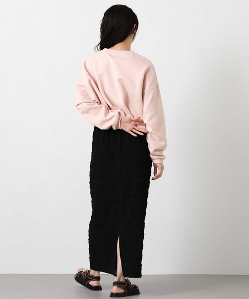 Le Minor（ルミノア）の「ルミノア裏毛ドロスト（Tシャツ/カットソー・レディース・ホワイト/ピンク・FREE）」の13枚目の写真