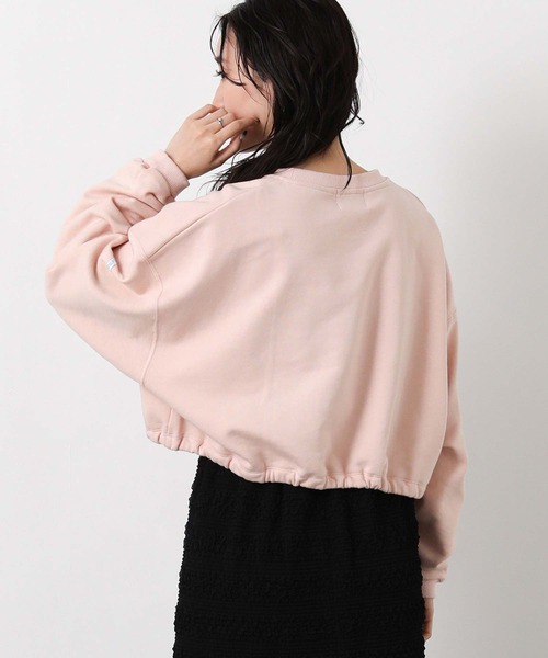 Le Minor（ルミノア）の「ルミノア裏毛ドロスト（Tシャツ/カットソー・レディース・ホワイト/ピンク・FREE）」の17枚目の写真