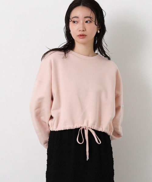 Le Minor（ルミノア）の「ルミノア裏毛ドロスト（Tシャツ/カットソー・レディース・ホワイト/ピンク・FREE）」の18枚目の写真