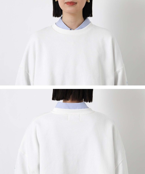 Le Minor（ルミノア）の「ルミノア裏毛ドロスト（Tシャツ/カットソー・レディース・ホワイト/ピンク・FREE）」の21枚目の写真