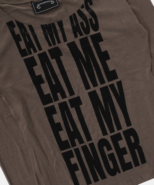 BADBLOOD(バッドブラッド)の「Eat Me ルーズフィットT - トバコ(Tシャツ/カットソー・レディース・その他・S/L)」の3枚目の写真