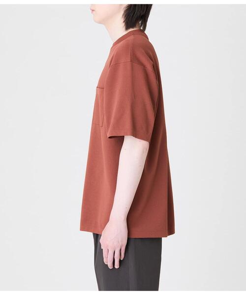 Park Slope NEWYORKER（パークスロープニューヨーカー）の「【ウォッシャブル・軽量・ストレッチ】エフォートレス クルーネックニットTシャツ（ニット/セーター・メンズ・ブラック/ブラウン・LL/L/M/S）」の22枚目の写真