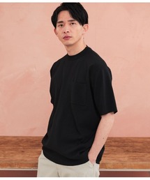 Park Slope NEWYORKER（パークスロープニューヨーカー）の「【ウォッシャブル・軽量・ストレッチ】エフォートレス クルーネックニットTシャツ（Tシャツ/カットソー）」