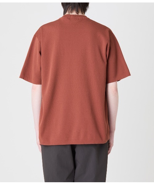 Park Slope NEWYORKER（パークスロープニューヨーカー）の「【ウォッシャブル・軽量・ストレッチ】エフォートレス クルーネックニットTシャツ（ニット/セーター・メンズ・ブラック/ブラウン・LL/L/M/S）」の9枚目の写真