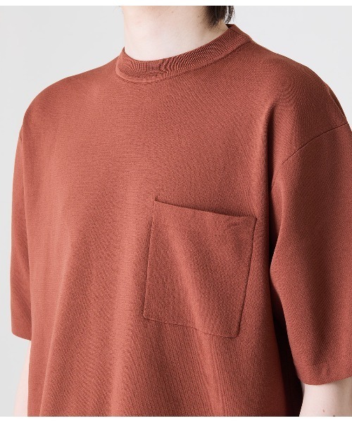 Park Slope NEWYORKER（パークスロープニューヨーカー）の「【ウォッシャブル・軽量・ストレッチ】エフォートレス クルーネックニットTシャツ（ニット/セーター・メンズ・ブラック/ブラウン・LL/L/M/S）」の10枚目の写真