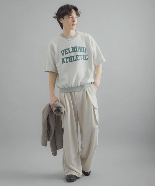 SENSE OF PLACE by URBAN RESEARCH(センスオブプレイスバイアーバンリサーチ)の「カレッジスウェットショートスリーブTシャツ(スウェット・メンズ・グレー/ネイビー/レッド・MEDIUM/LARGE)」の11枚目の写真