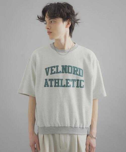 SENSE OF PLACE by URBAN RESEARCH(センスオブプレイスバイアーバンリサーチ)の「カレッジスウェットショートスリーブTシャツ(スウェット・メンズ・グレー/ネイビー/レッド・MEDIUM/LARGE)」の12枚目の写真