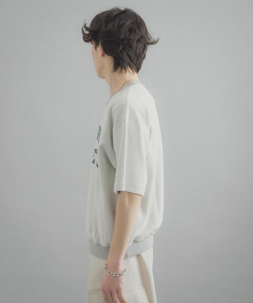 SENSE OF PLACE by URBAN RESEARCH(センスオブプレイスバイアーバンリサーチ)の「カレッジスウェットショートスリーブTシャツ(スウェット・メンズ・グレー/ネイビー/レッド・MEDIUM/LARGE)」の13枚目の写真