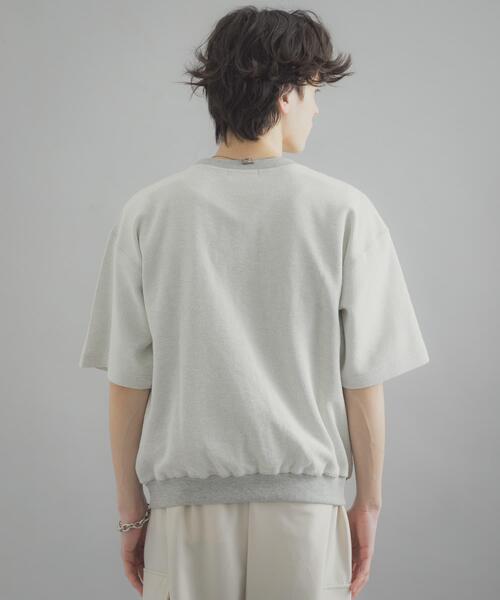 SENSE OF PLACE by URBAN RESEARCH(センスオブプレイスバイアーバンリサーチ)の「カレッジスウェットショートスリーブTシャツ(スウェット・メンズ・グレー/ネイビー/レッド・MEDIUM/LARGE)」の14枚目の写真