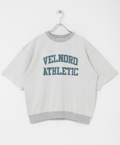 SENSE OF PLACE by URBAN RESEARCH(センスオブプレイスバイアーバンリサーチ)の「カレッジスウェットショートスリーブTシャツ(スウェット・メンズ・グレー/ネイビー/レッド・MEDIUM/LARGE)」の15枚目の写真
