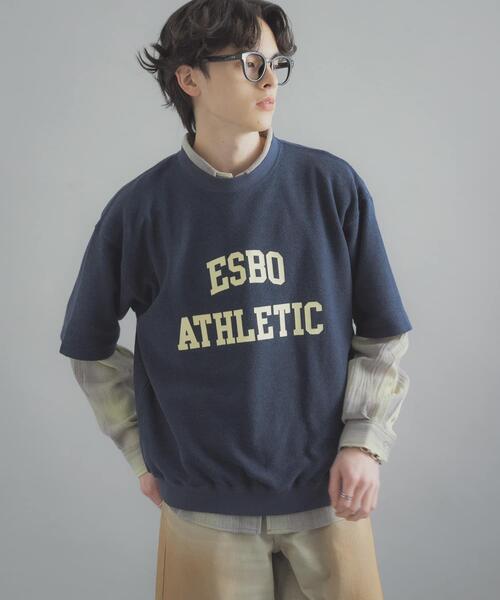 SENSE OF PLACE by URBAN RESEARCH(センスオブプレイスバイアーバンリサーチ)の「カレッジスウェットショートスリーブTシャツ(スウェット・メンズ・グレー/ネイビー/レッド・MEDIUM/LARGE)」の19枚目の写真