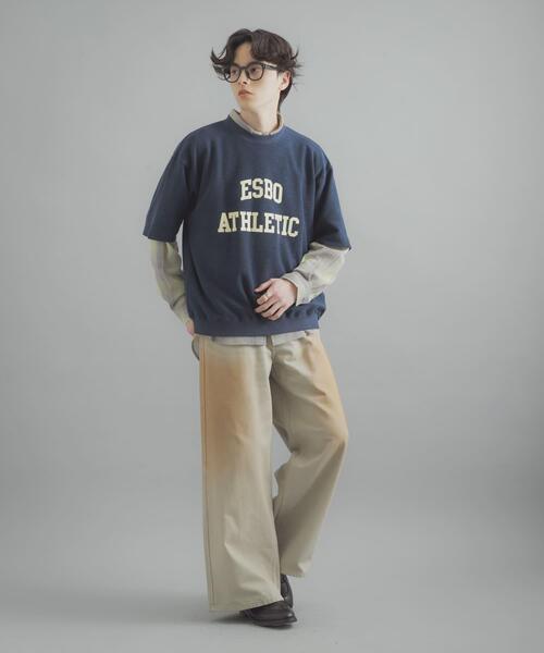 SENSE OF PLACE by URBAN RESEARCH(センスオブプレイスバイアーバンリサーチ)の「カレッジスウェットショートスリーブTシャツ(スウェット・メンズ・グレー/ネイビー/レッド・MEDIUM/LARGE)」の22枚目の写真