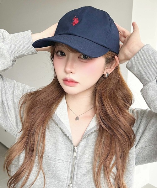 セール】moment＋別注【U.S.POLO ASSN.】ワンポイントロゴ刺繍キャップ