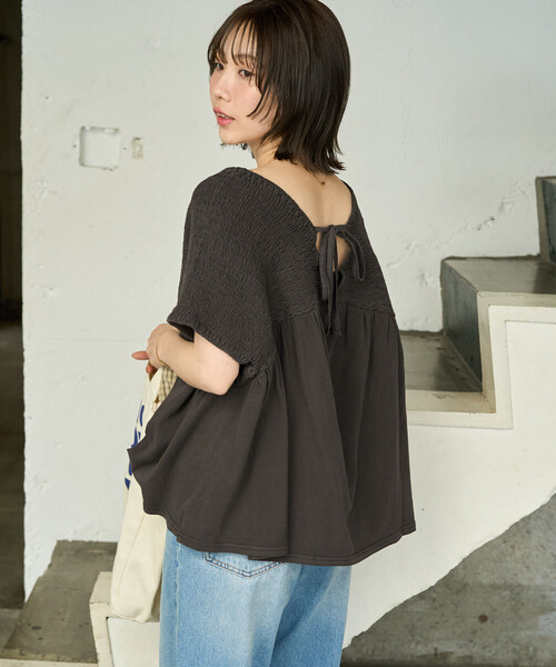 セール】限定展開 ピグメント シャーリング フレンチ スリーブ